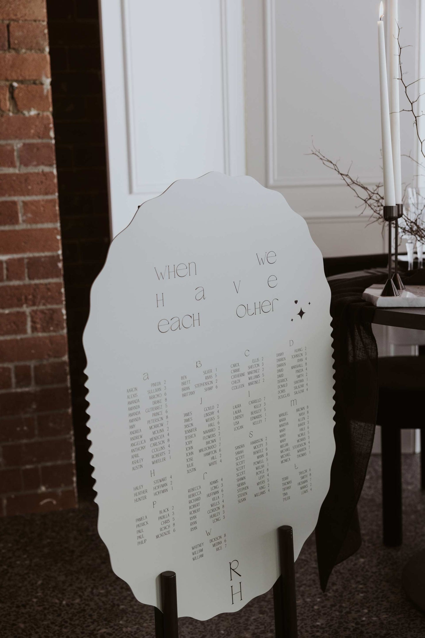 Filomena Seating Chart