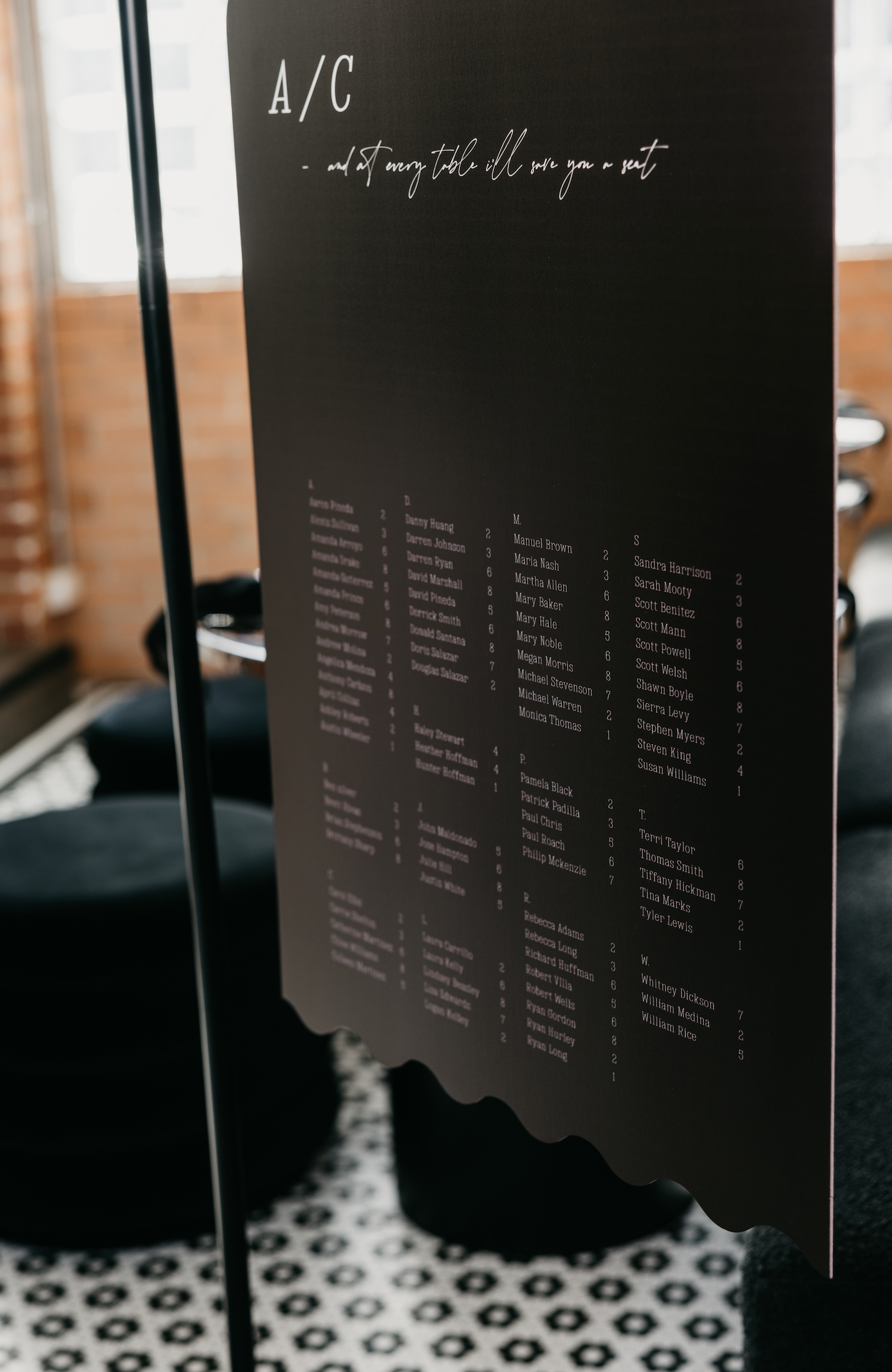 Monarque Seating Chart