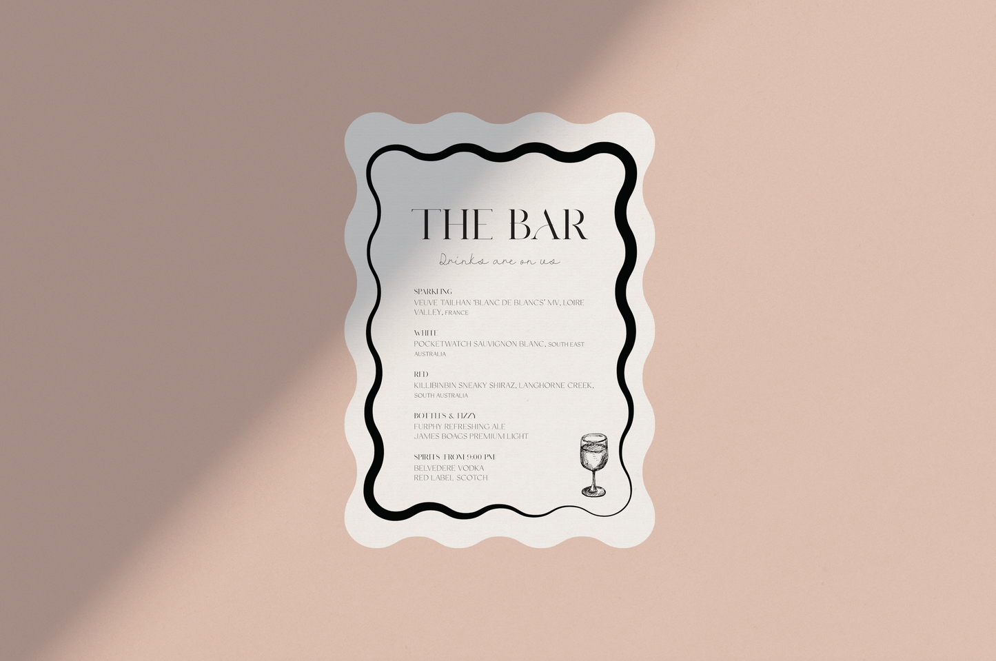 Adalee Bar Menu