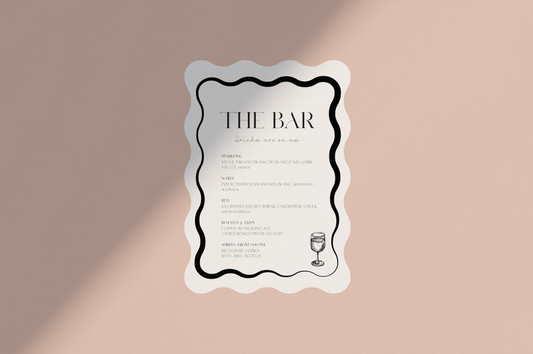 Adalee Bar Menu