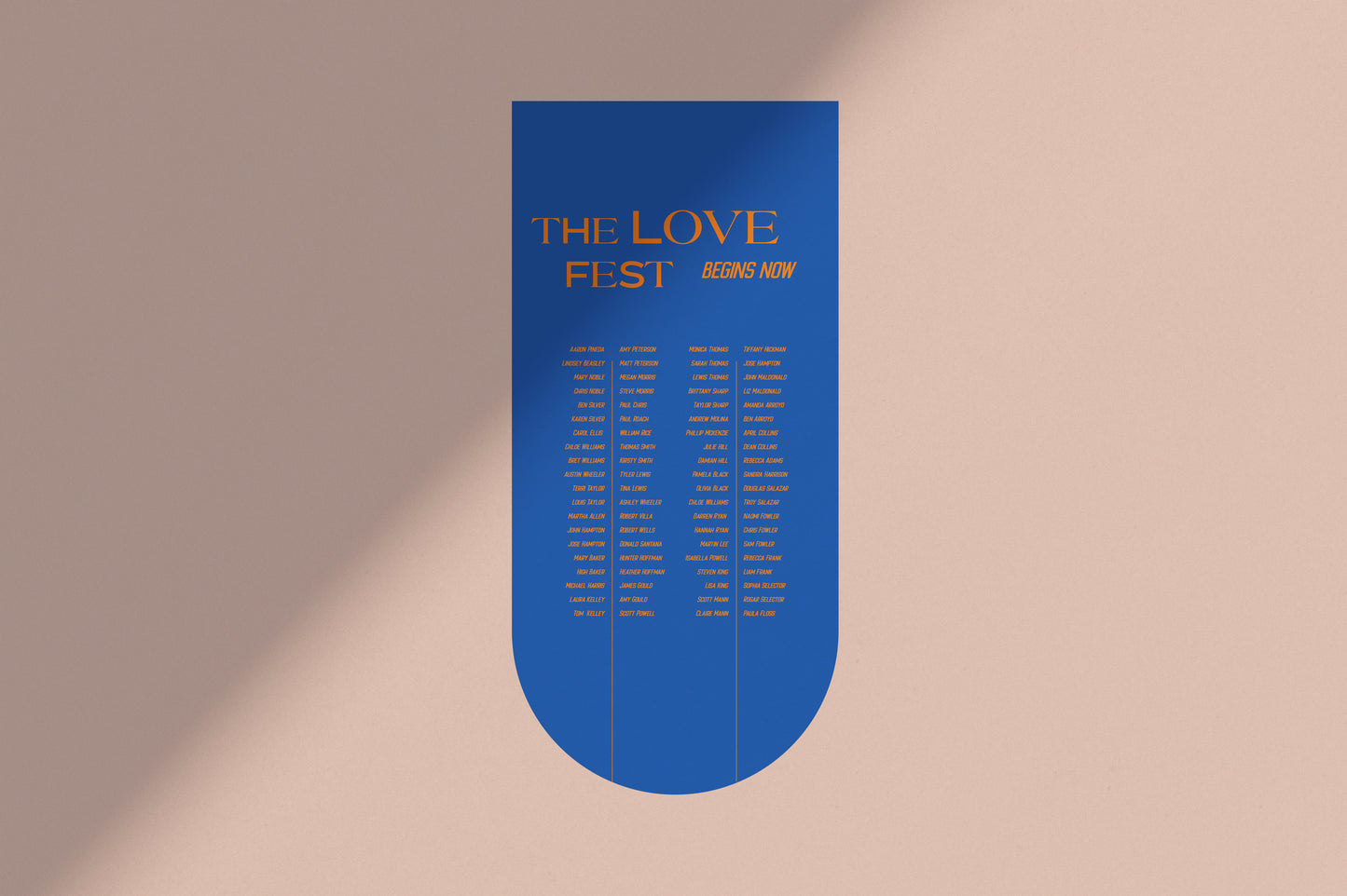 Valarie Seating Chart